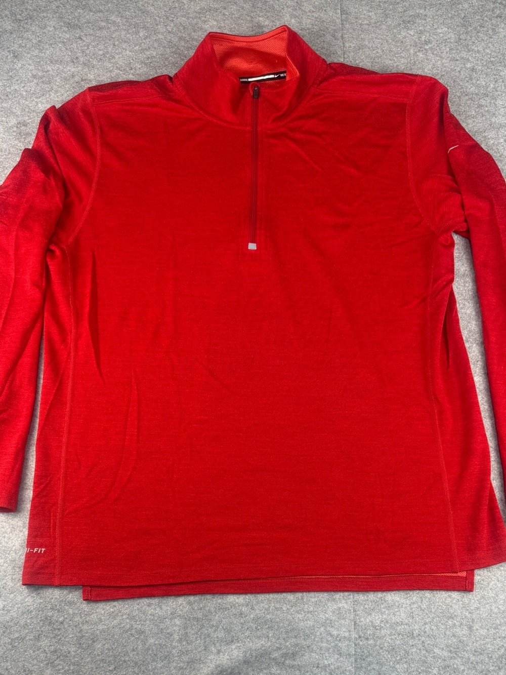 Dri-Fit Quarter Zip XL Red Running Layer | Lollie Closet
